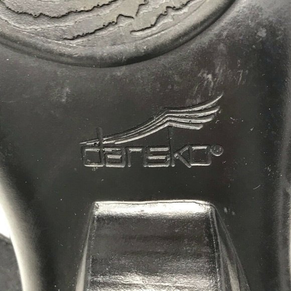 Dansko Ankle Strap Sandals Black Block Heels 11 - Picture 9 of 9